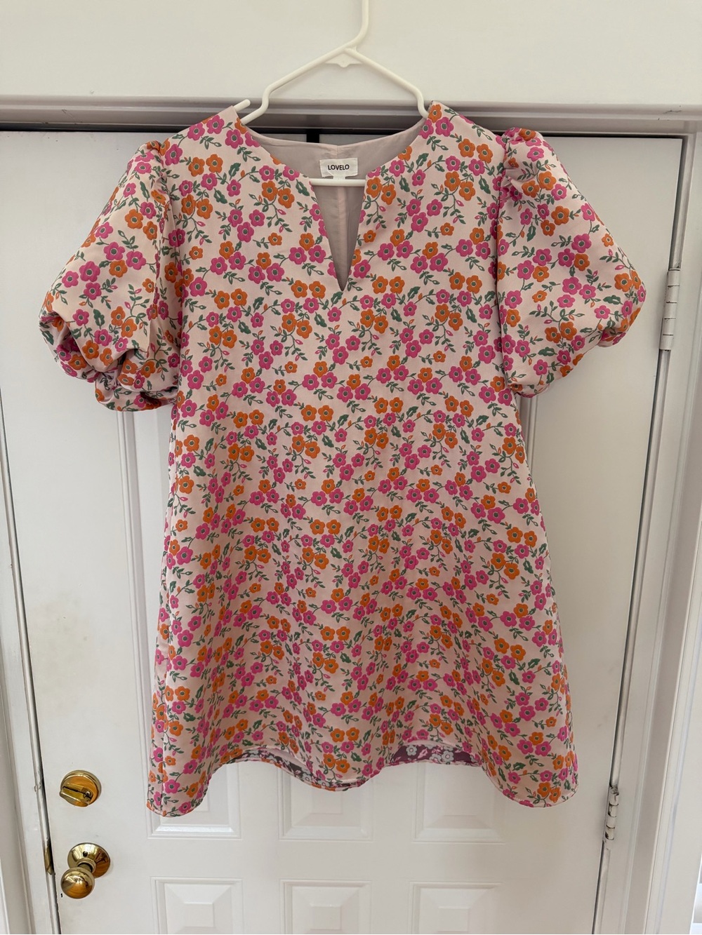 HEAD IN THE CLOUDS PINK FLORAL JACQUARD MINI DRESS